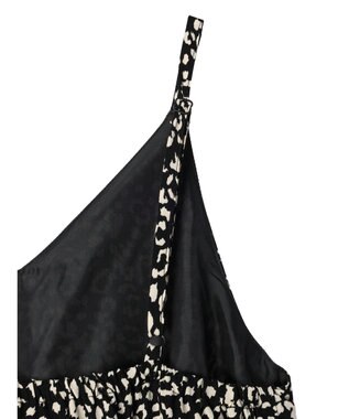 Green Parks ・ＥＬＥＮＣＡＲＥ　ＤＵＥ　レオパードキャミワンピ Black