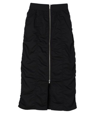 Green Parks ・ＥＬＥＮＣＡＲＥ　ＤＵＥ　シャーリングＷーＺＩＰスカート Black