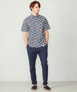 JOSEPH ABBOUD MOUNTAIN 【SPACE／UNISEX】ダイヤジャガードストレッチ パンツ ネイビー系