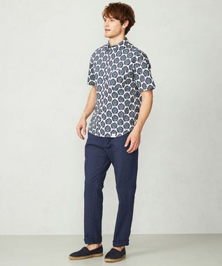 JOSEPH ABBOUD MOUNTAIN 【SPACE／UNISEX】ダイヤジャガードストレッチ パンツ ネイビー系