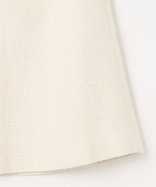 Feroux 【洗える】BOXタックミドル丈 スカート アイボリー系