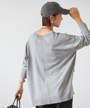 UNFILO マイビューティニット クルーネック グレー