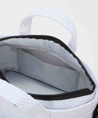 TOPKAPI 【Breath TOPKAPI】ポリメッシュ ショルダー付き トートバッグ ホワイト