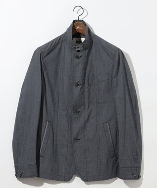 JOSEPH ABBOUD 夏ブルゾン【JAPANファブリック/清涼/軽量】ダブルワッシャーストレッチ ブルゾン ネイビー系