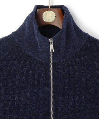 J.PRESS MEN 【WEB・一部店舗限定】モールダブルフェイス ドライバーズニット ネイビー系