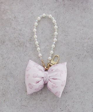 Maison de FLEUR リボンレオパードパールストラップ