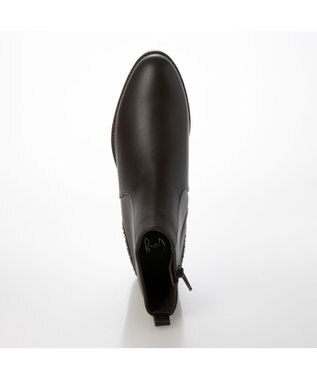 ing <ing>スタッズデザインショートブーツ ダークブラウン