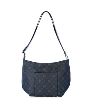 IBIZA ロゴナイロン　ショルダーバッグ ピンクベージュ