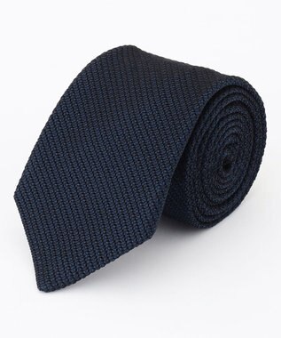 J.PRESS MEN 【KUSKA×J.PRESS ALL HANDMADE GRENADINE COLLECTION】ダークネイビー無地 ネクタイ ネイビー系