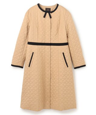 TOCCA 【消臭・洗える】CLOVER CARPET キルト中綿ロングコート ベージュ系