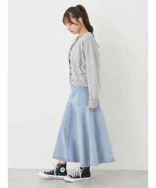 earth music&ecology ＵＶカット加工　ベーシックカーディガン Light Gray