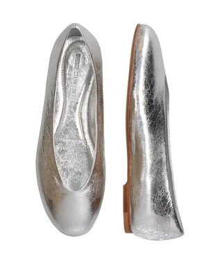 INTER-CHAUSSURES 【INTER-CHAUSSURES】ラウンドトウサケットバレエシューズ シルバー
