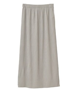 Green Parks 楽ちん涼やかドライタッチイージースカート Gray Beige