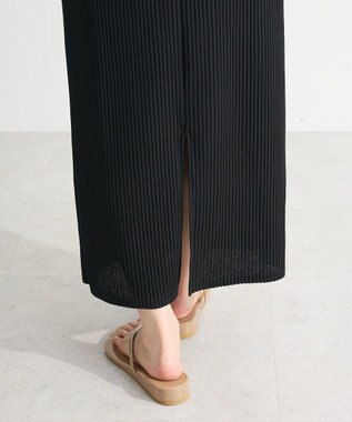 Green Parks 楽ちん涼やかドライタッチイージースカート Black