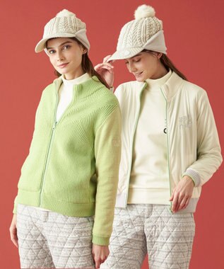 WOMEN】【ウォッシャブル】ノルディック柄裏付き ニット / 23区GOLF