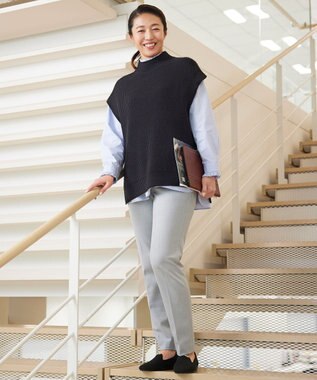 UNFILO 裏起毛テーパードパンツ グレー