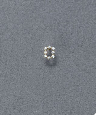 Phoebe 〈金属アレルギー対応〉タイニーレクタングルビジューピアス(片耳)　小粒/小さい/小さめ/セカンドホール