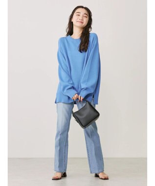 AMERICAN HOLIC クルーネックＢＩＧニットプルオーバー Off White