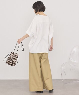 AMERICAN HOLIC 異素材コクーンプルオーバー Off White