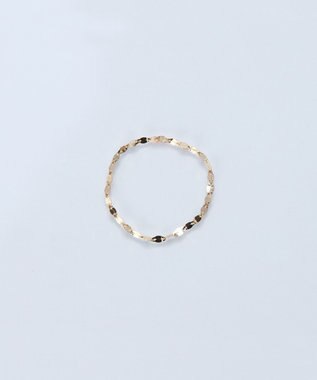 Phoebe 【K10】エクレアチェーンリング　ゴールド 3号/7号/11号/13号　BOX付き ゴールド