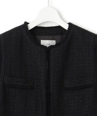 23区 L 【一部店舗限定】ファンシーツイード ジレ ネイビー系