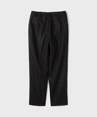 GRACE CONTINENTAL トリアセ麻調テーパードパンツ ブラック