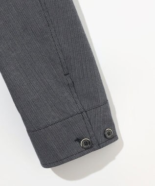 JOSEPH ABBOUD 夏ブルゾン【JAPANファブリック/清涼/軽量】ダブルワッシャーストレッチ ブルゾン ネイビー系