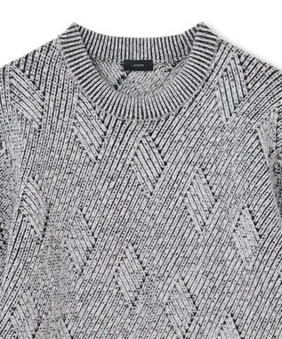JOSEPH HOMME エコタック　クルーネックニット ライトグレー系