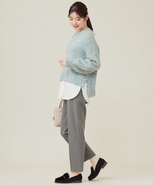 ANY SIS 【洗える】シャツコンビレイヤード カットソー オフ