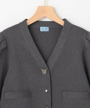 組曲 S 【組曲×setsuko sagittaire】kinakoスポンディッシュ ニットジャケット グレー系