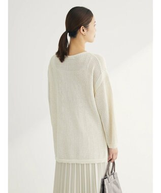 Green Parks メッシュニットプルオーバー Ivory