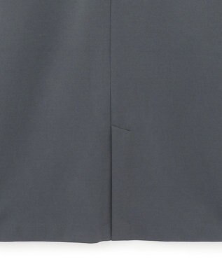 ICB L 【WEB限定・洗える】ストレッチポンチ ドッキングワンピース ダルブルー系