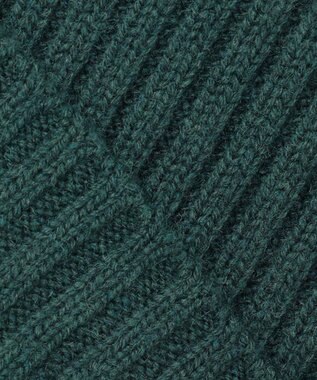 23区 【Oggi2月号掲載/洗える】カシミヤブレンド クロップド ニット グリーン系