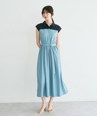YECCA VECCA ドッキングワンピース Blue