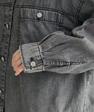 Green Parks シアーデニムシャツＧジャン Black