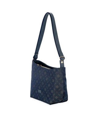 IBIZA ロゴナイロン　ショルダーバッグ ピンクベージュ