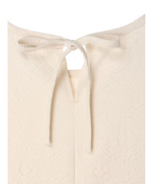 Green Parks armonia. エンボスタックコクーンワンピース Ivory