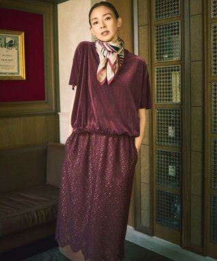 自由区 【SHIHOさん着用】マルチカラーシルク スカーフ ローズ