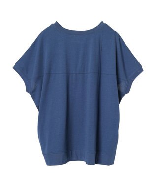 Green Parks フレンチスリーブ脇ドッキングカットプルオーバー Blue