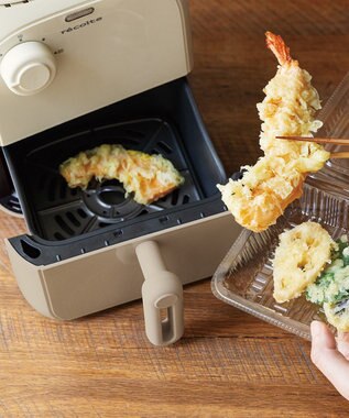 YAMATO テーブル＆キッチン 【レコルト】エアーオーブンミニ  ホワイトベージュ  RAO-2（W) ベージュ