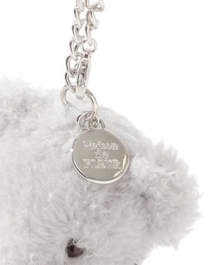 Maison de FLEUR スターリボンＦＬＥＵＲ　ＴＥＤＤＹチャーム Gray