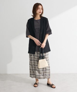 Green Parks 刺繍ロゴチュニック Oatmeal