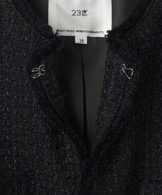 23区 L 【一部店舗限定】ファンシーツイード ジレ ネイビー系