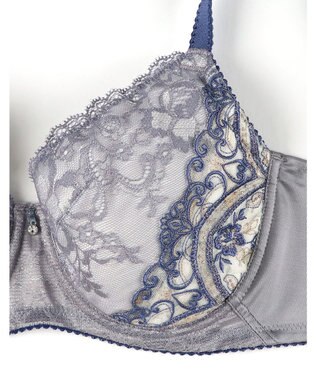 Wing ブラジャー Wing Lesiage バストを小さく見せる 脇すっきり フルカップブラ 【6000シリーズ】 小さく見せるブラ PB6001 ウイング／ワコール グレー