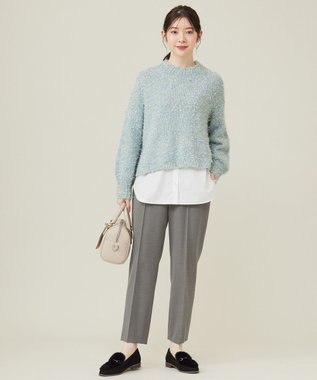 ANY SIS 【洗える】シャツコンビレイヤード カットソー オフ