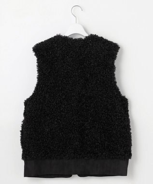 自由区 L 【SHIHOさん着用】カルガンラムエコファー ジレ ブラック