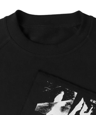 WEGO 【ユニセックス着用ITEM】フォトペーストグラフィックプルオーバー ブラック