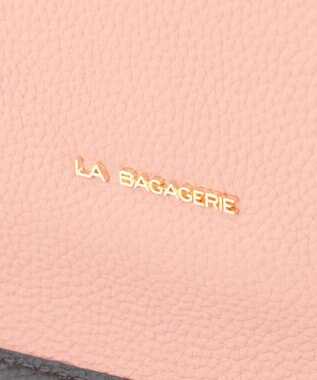 LA BAGAGERIE スクエアレザー2WAYショルダーバッグ ピンク
