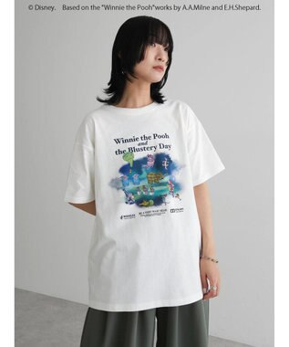 Green Parks Ｗｉｎｎｉｅ　ｔｈｅ　Ｐｏｏｈ／ラメプリント半袖ＴＥＥ Off White