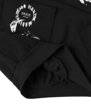 WEGO 【ユニセックス着用ITEM】フォトペーストグラフィックプルオーバー ブラック